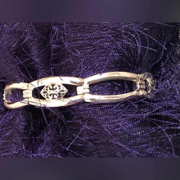 Napier Stretch Silver Tone w/Black Accents Bracelet - Picture 7 of 8